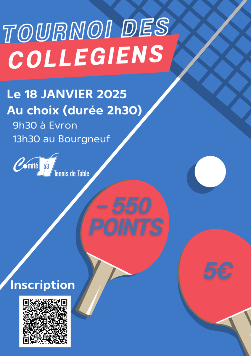 Tournoi des collégiens